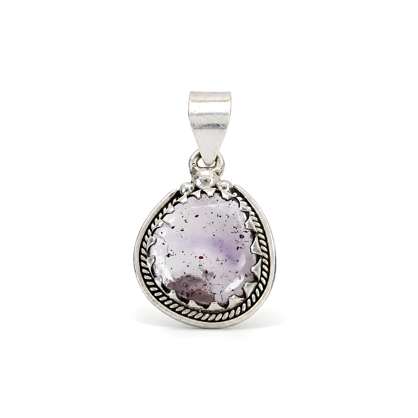 amethyst gemstone 925 silver pendant