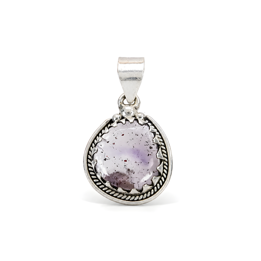 amethyst gemstone 925 silver pendant