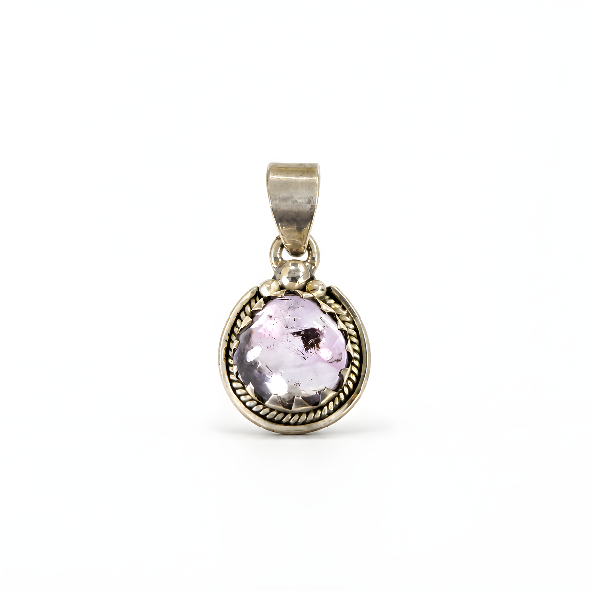 Amethyst Gemstone 925 Silver Pendant