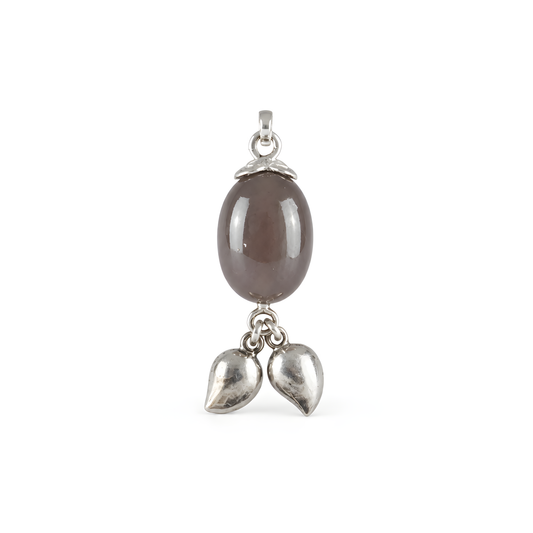 Onyx Gemstone Silver Pendant