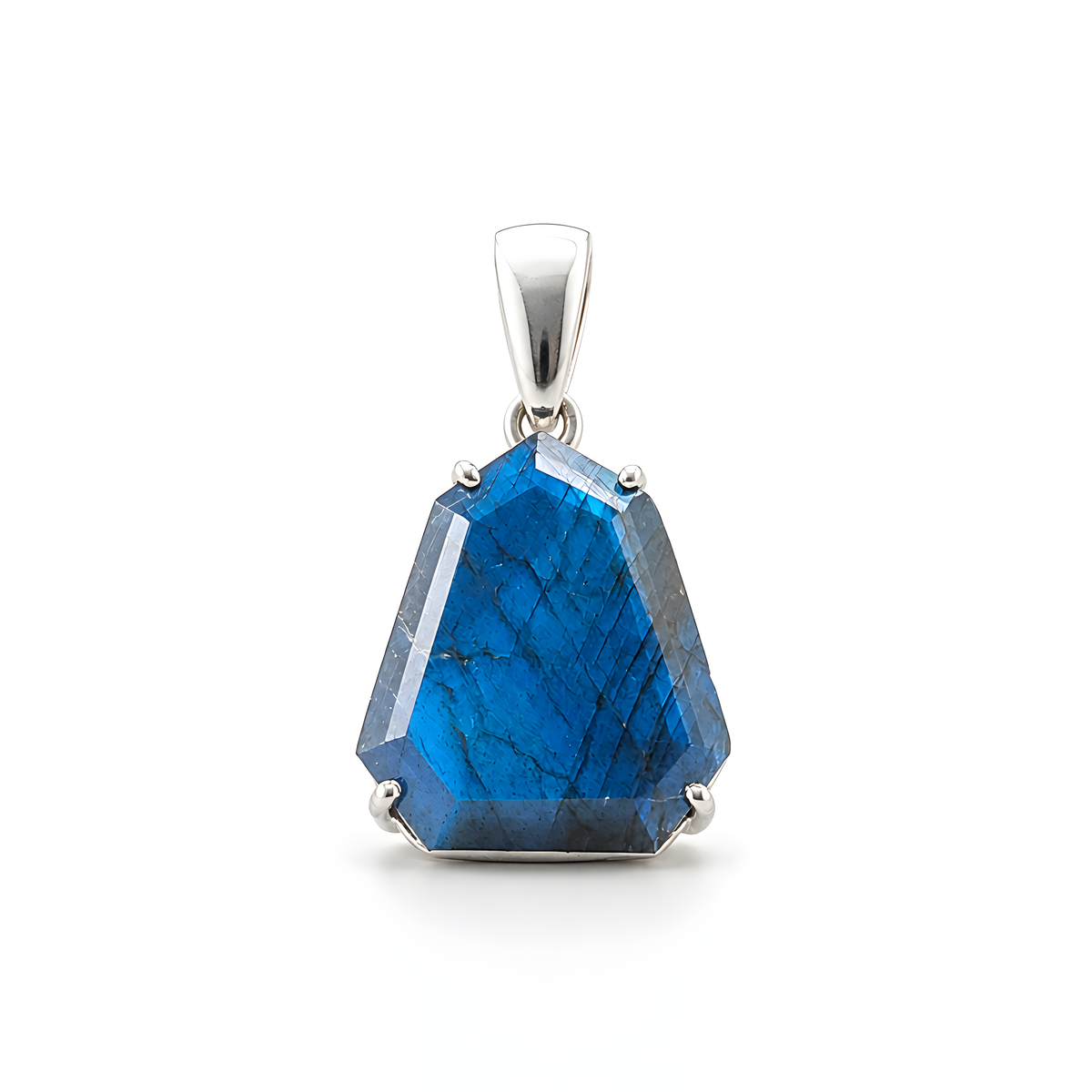 Labradorite Gemstone Silver Pendant
