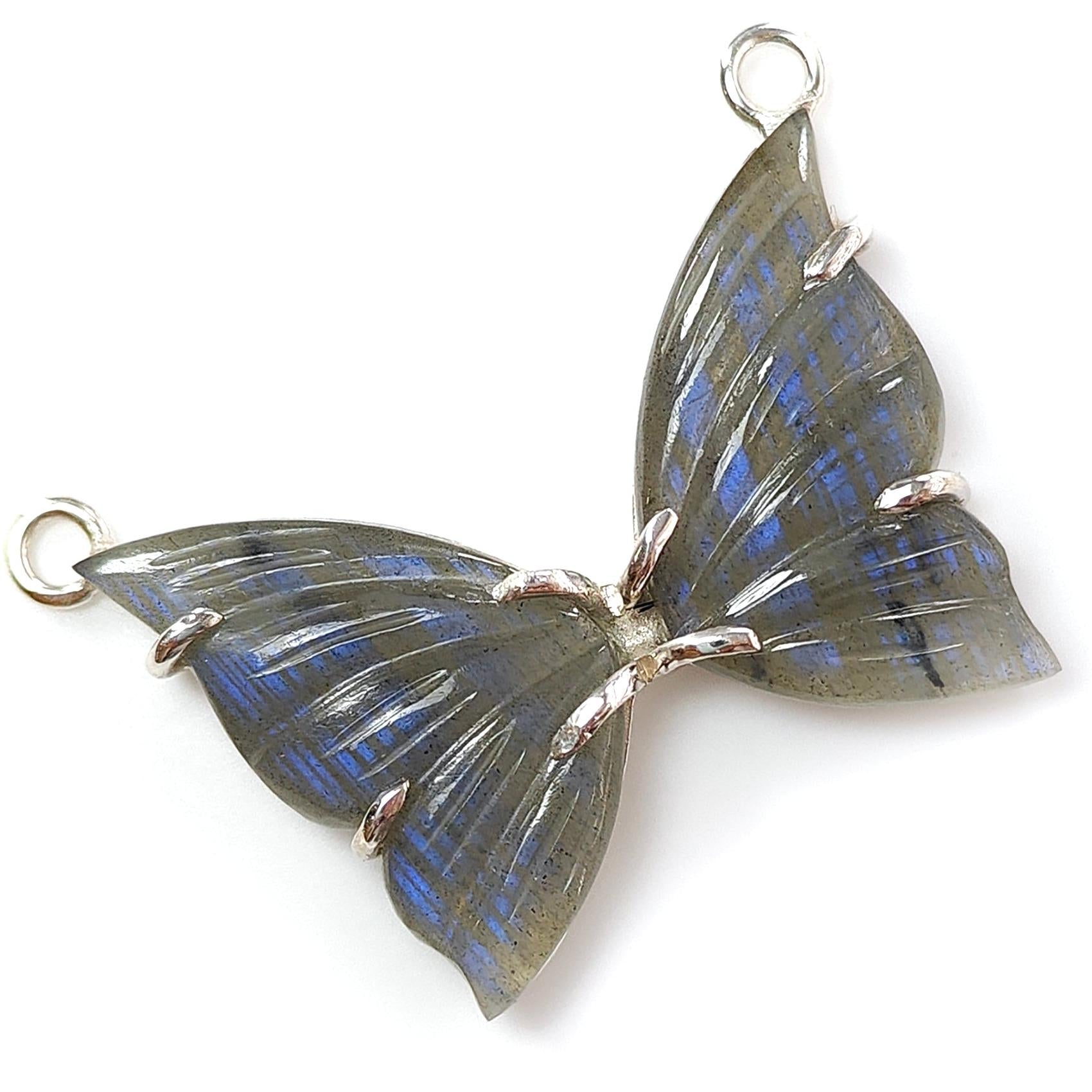 Blue Labradorite Silver Pendant 6.2gms