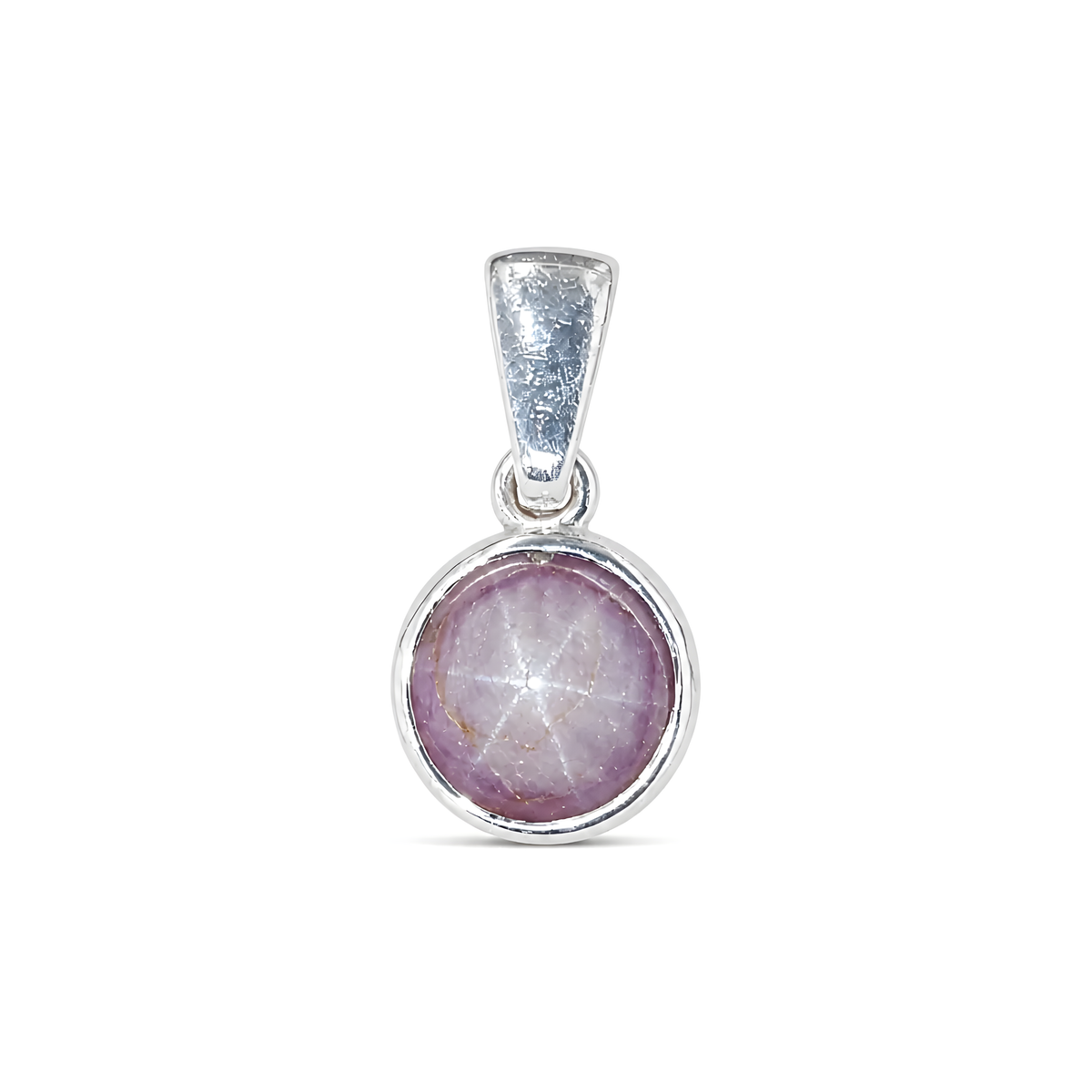 Star Ruby Gemstone Silver Pendant