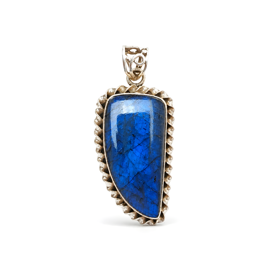 labradorite gemstone 925 silver pendant