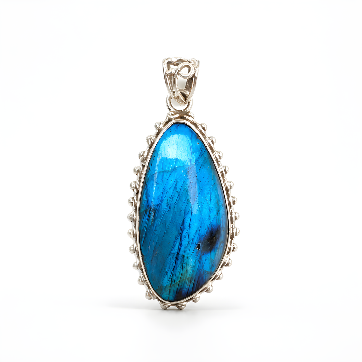 Labradorite Gemstone Silver Pendant
