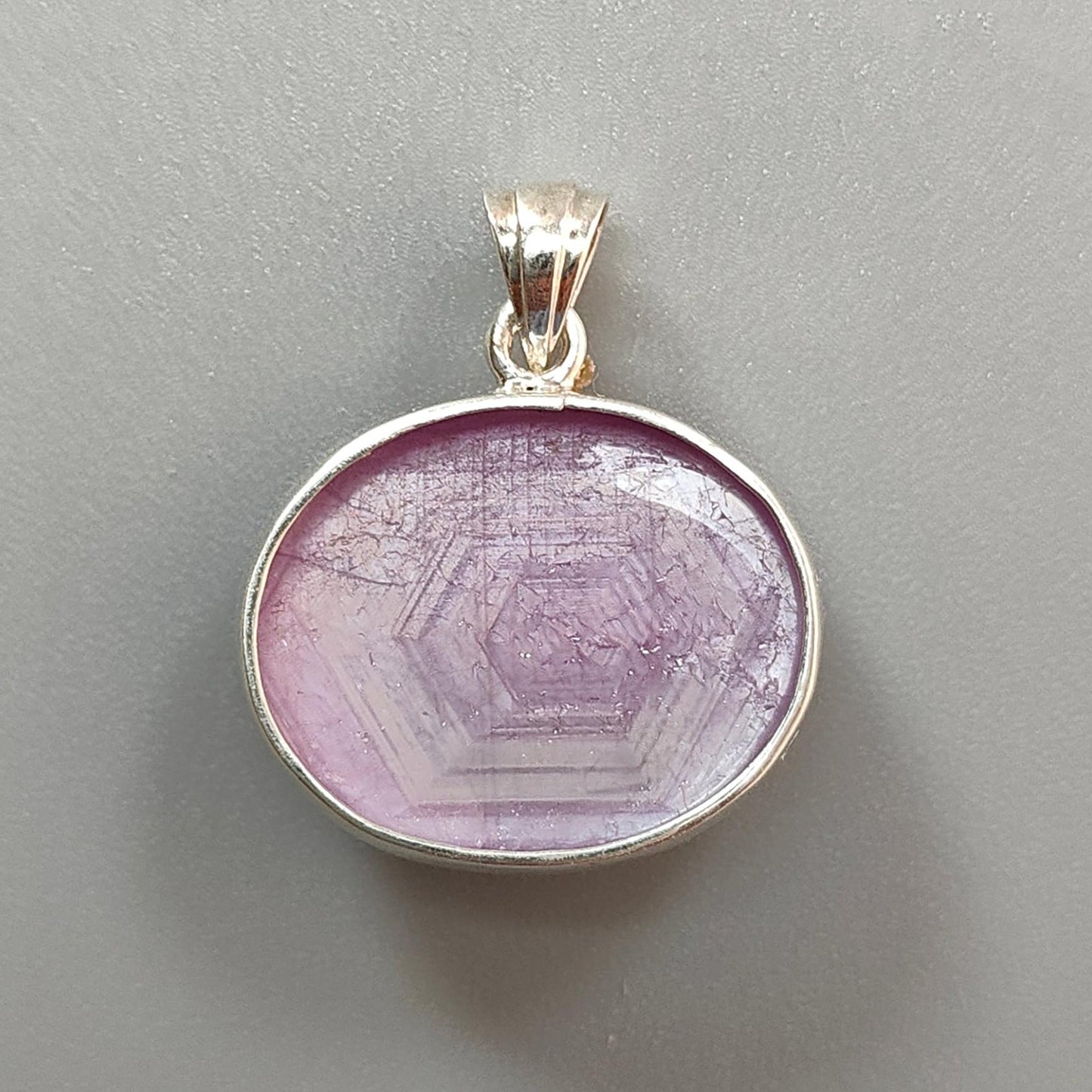 Star Ruby Silver Pendant: 7.12gms Natural Untreated Star Ruby Oval Shape Cabochon 925 Sterling Silver Bezel Set Pendant 1"