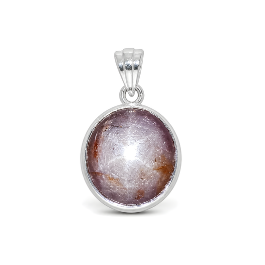 Star Ruby Gemstone 925 Silver Pendant
