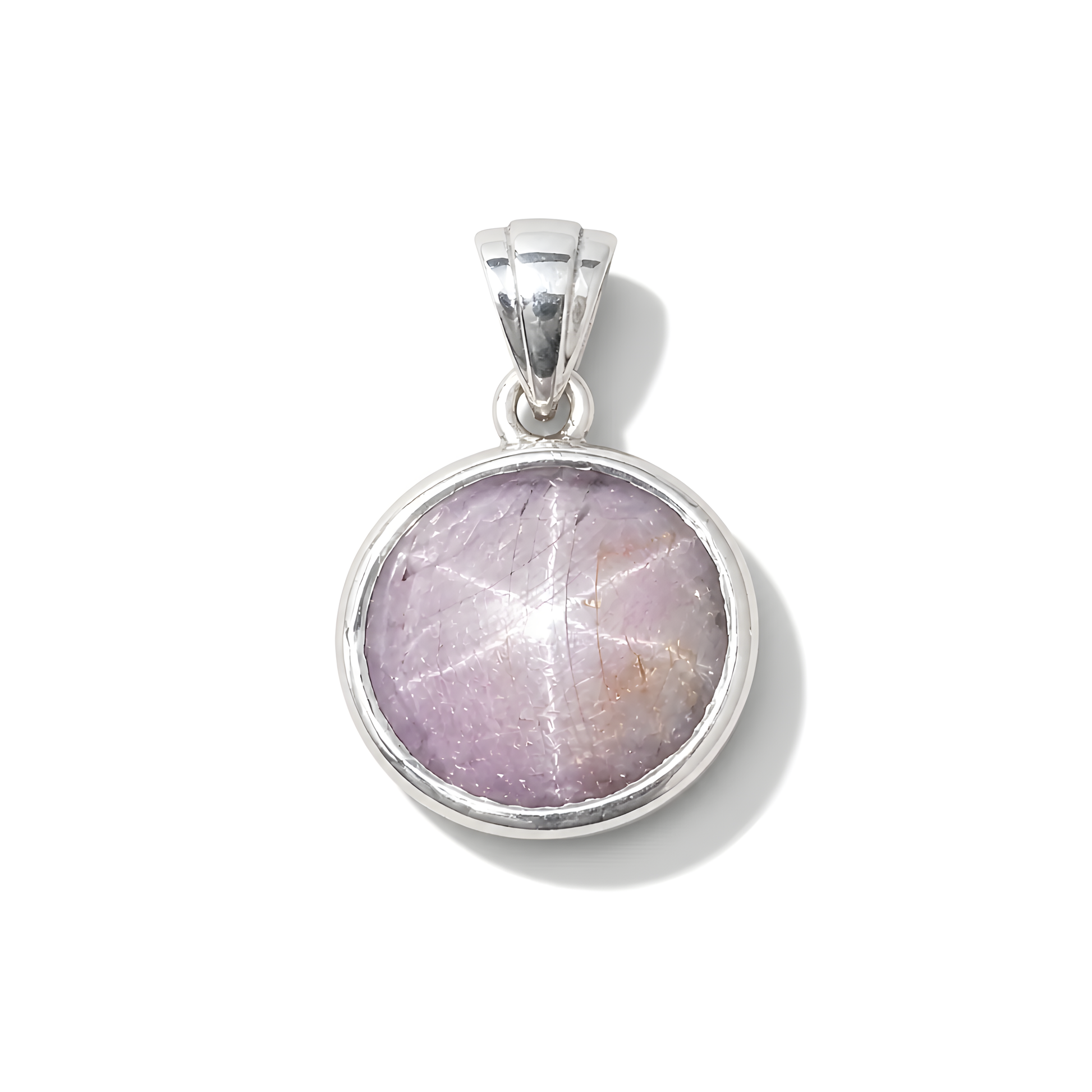 star ruby gemstone 925 silver pendant