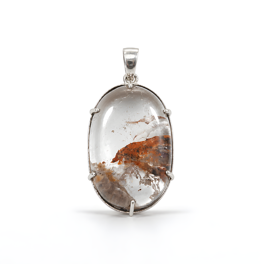 Super Seven Gemstone Silver Prong Set Pendant
