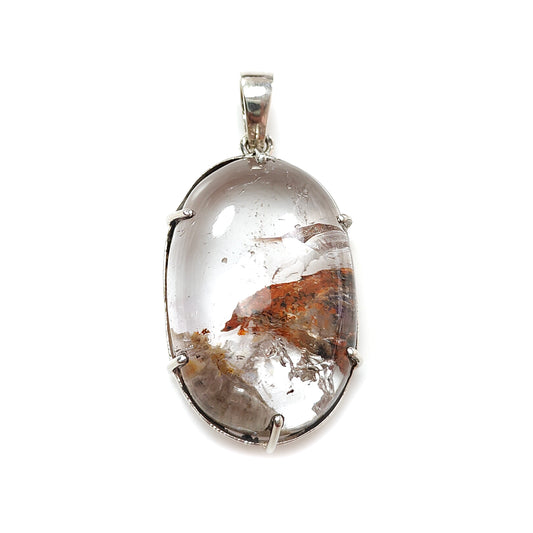 BI-Color Amethyst Plain Oval Pendant