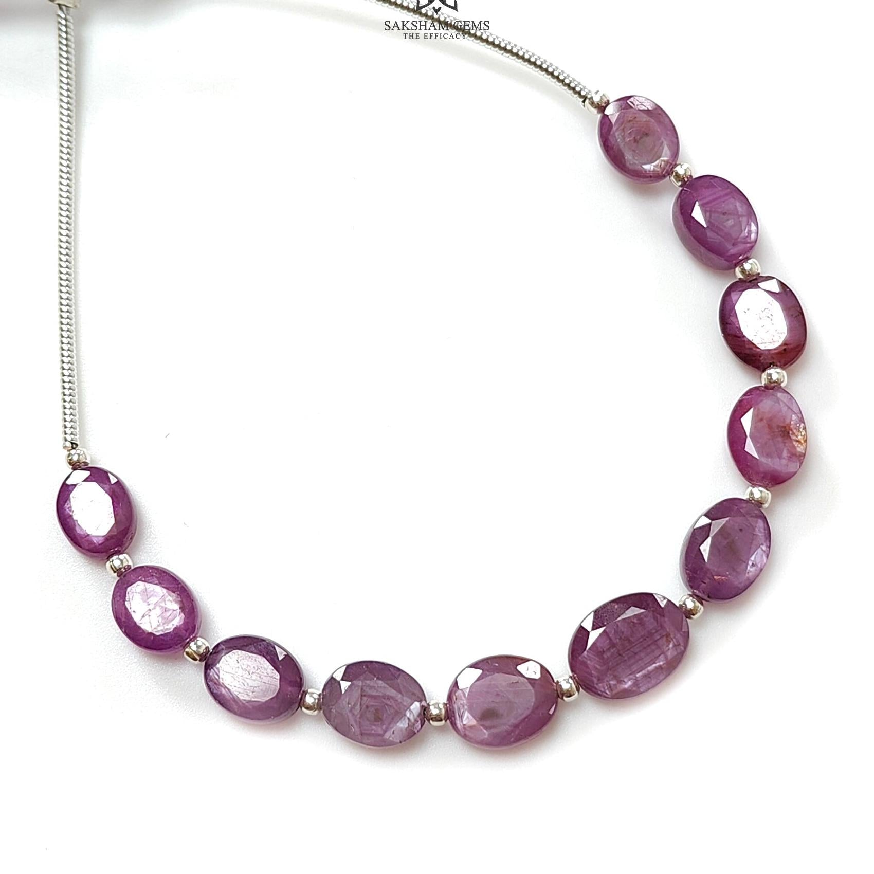 Raspberry Pink Sapphire Faceted Loose Beads 17.50cts