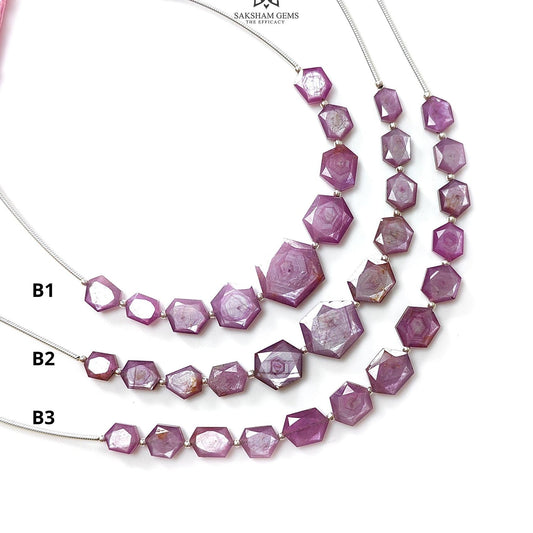 Raspberry Pink Sapphire Faceted Loose Beads