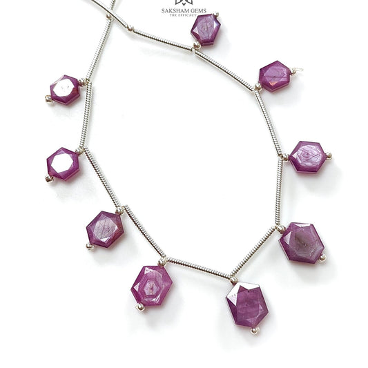 Raspberry Pink Sapphire Faceted Loose Beads 27.70cts