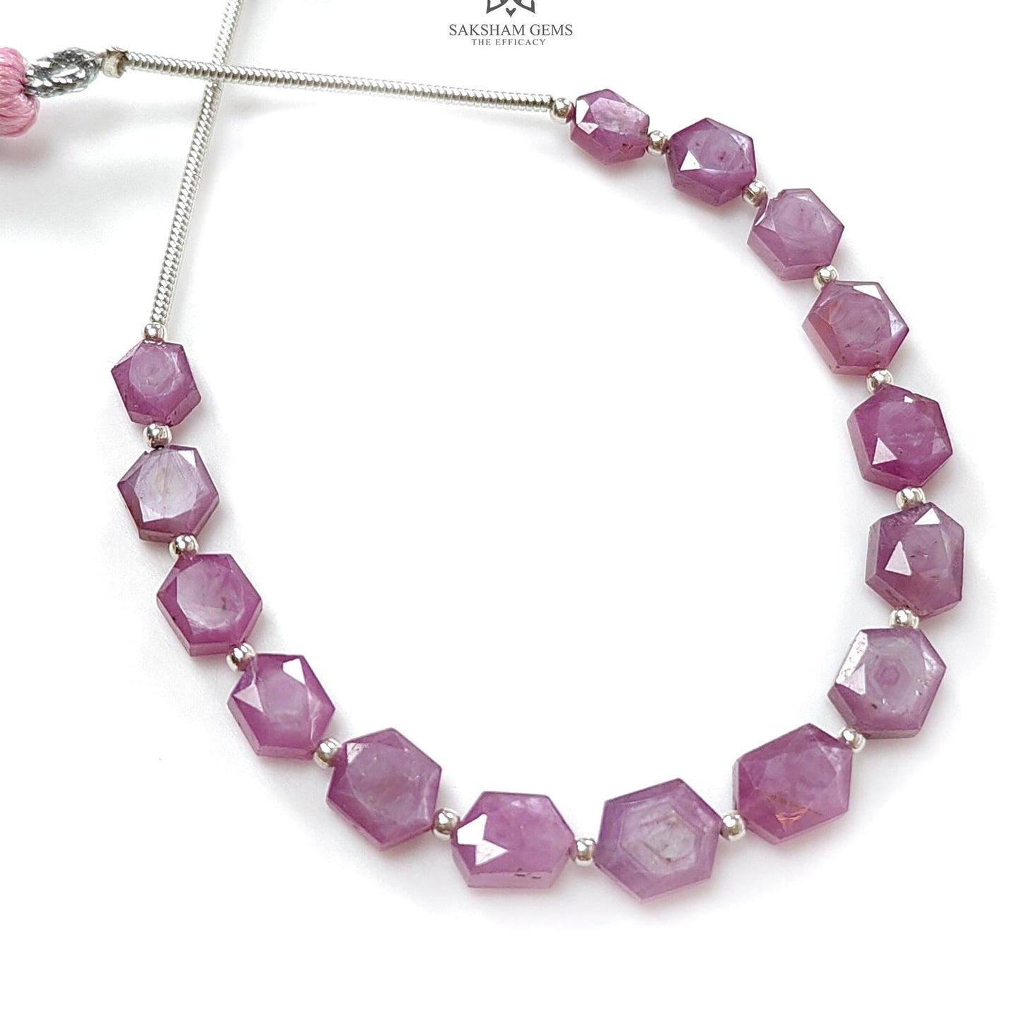 Raspberry Pink Sapphire Faceted Loose Beads