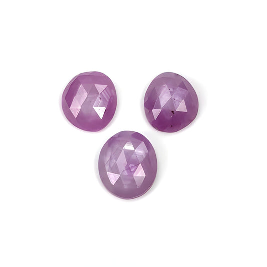 ruby uneven shape rose cut