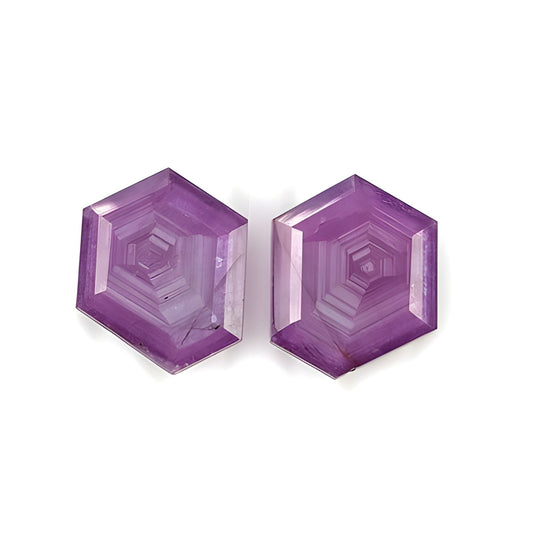 euby hexagon shape faceted cut