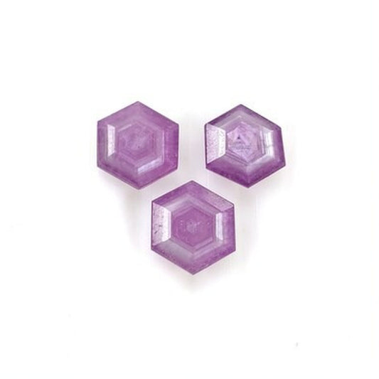 sapphire hexagon shape Step cut