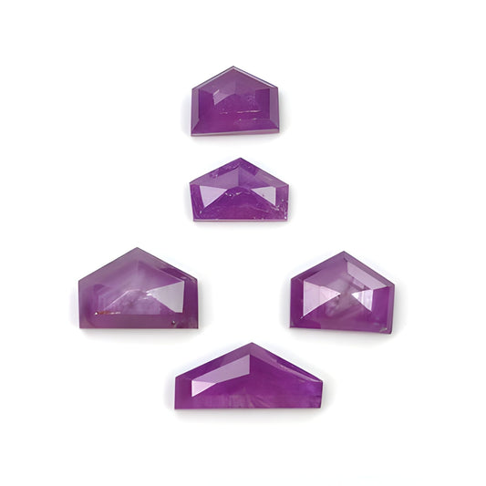 ruby uneven shape step cut