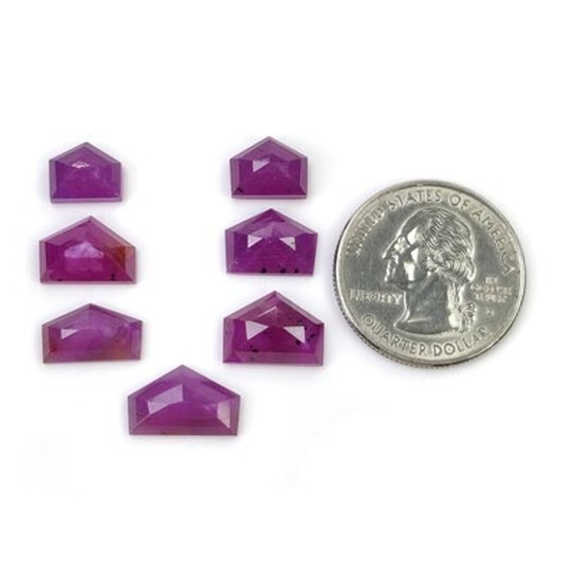 ジュエリー用ルビー ステップカット