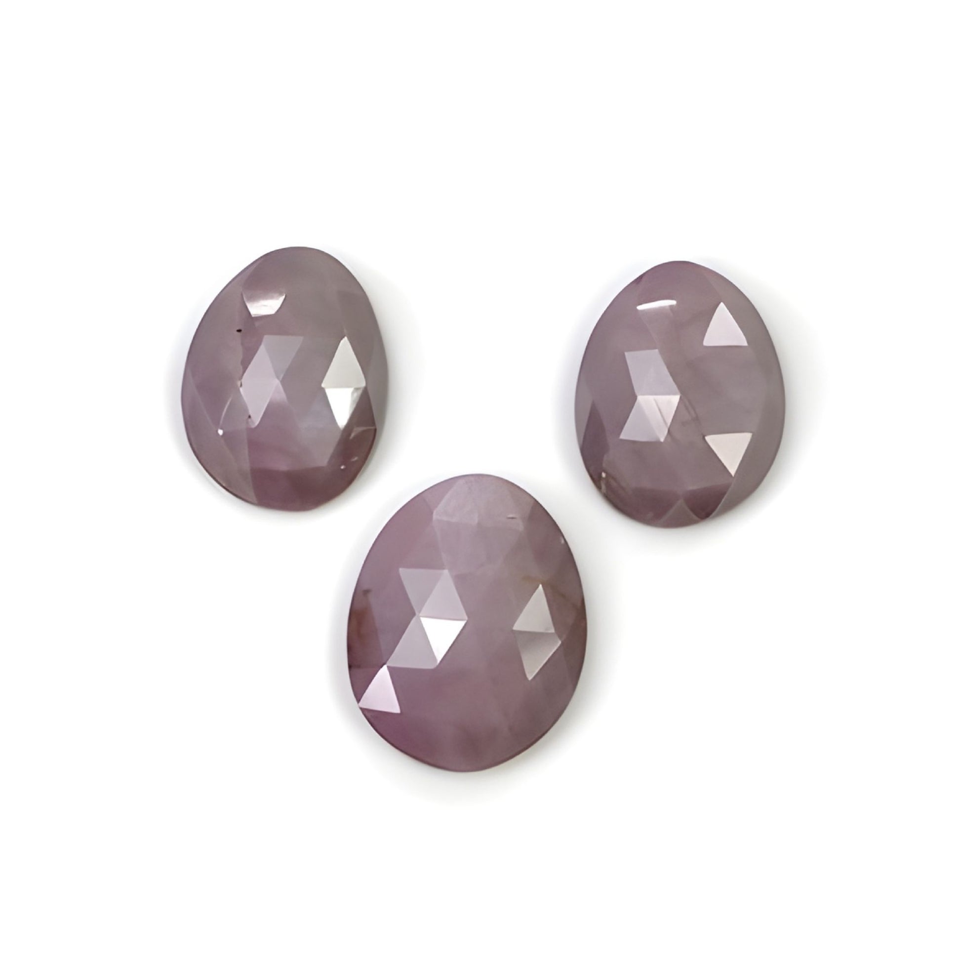 sapphire egg shape rose cut