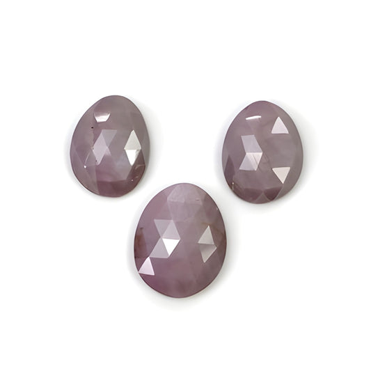 sapphire egg shape rose cut