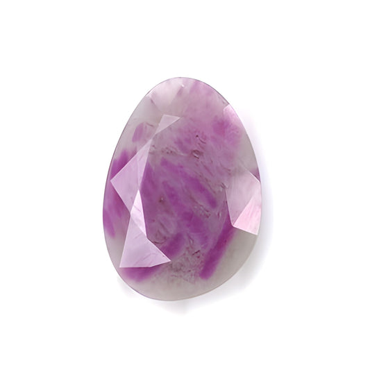sapphire egg shape faceted cut