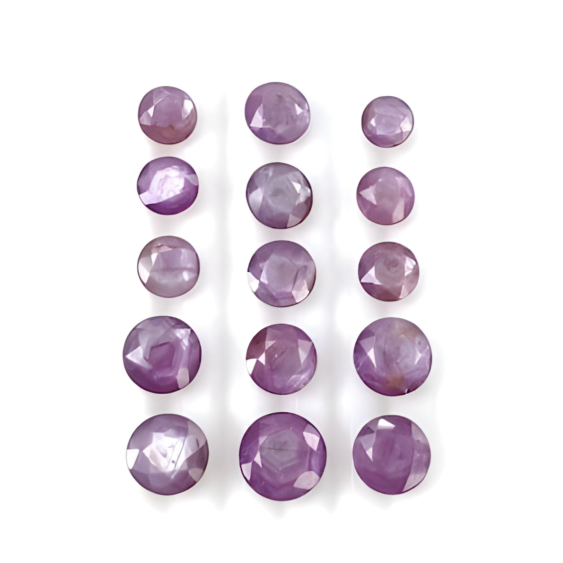 sapphire round shape faceted cut