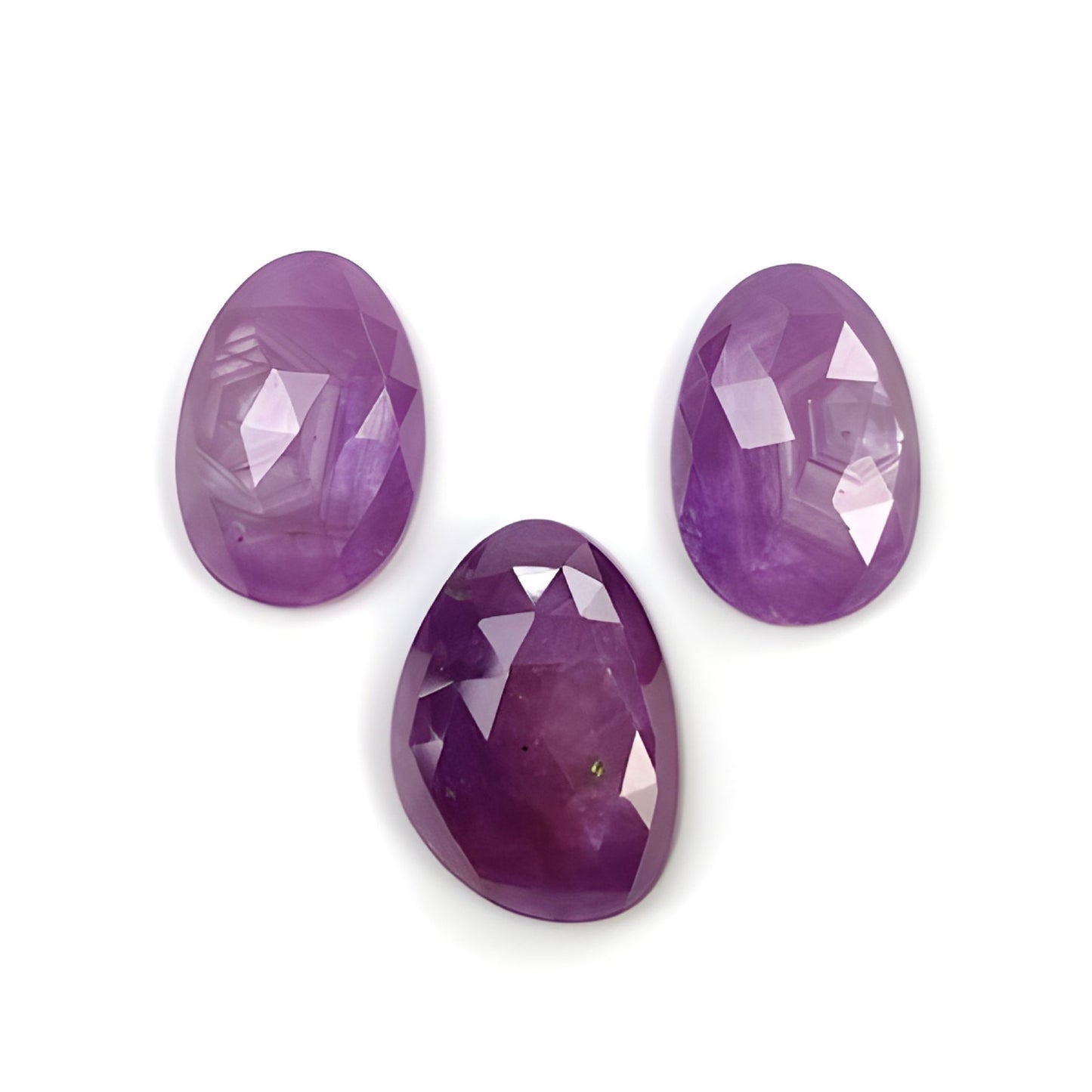 ruby egg shape rose cut