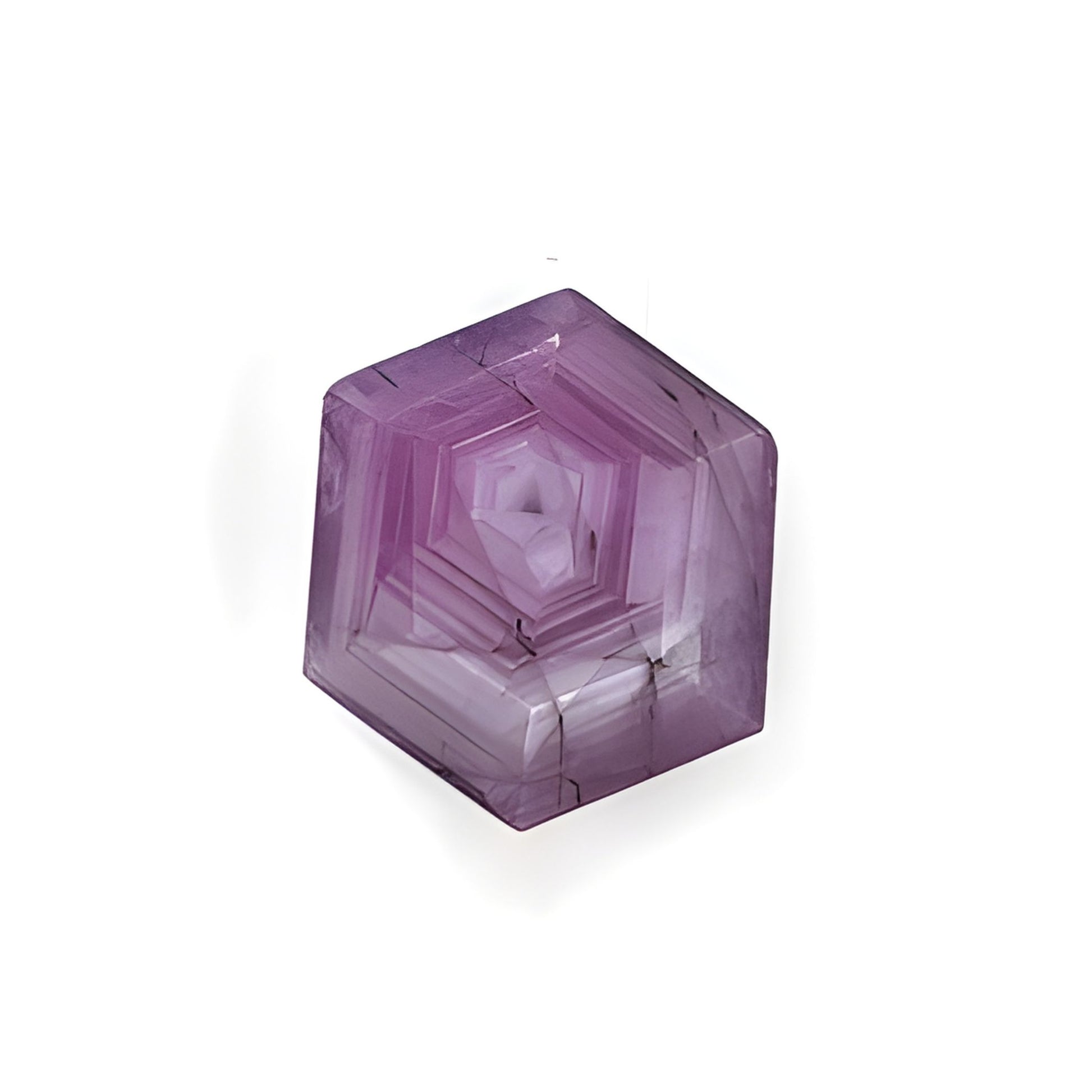 sapphire hexagon shape faceted cut