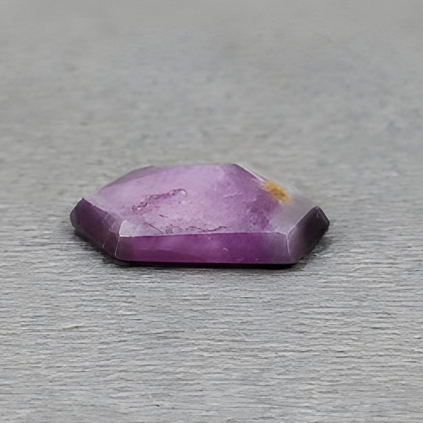 3.80cts Natural Untreated Raspberry Sapphire Gemstone Faceted Cut Hexagon Shape