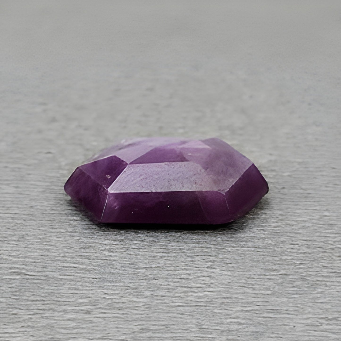 5.20cts Natural Untreated Raspberry Sapphire Gemstone Faceted Cut Hexagon Shape