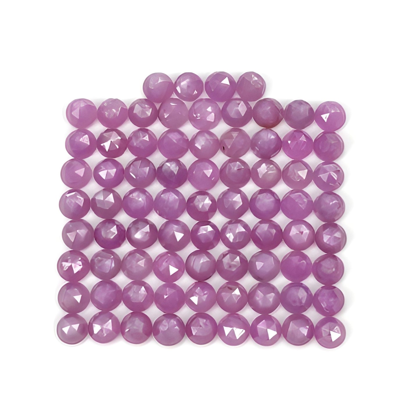 ruby round shape rose cut
