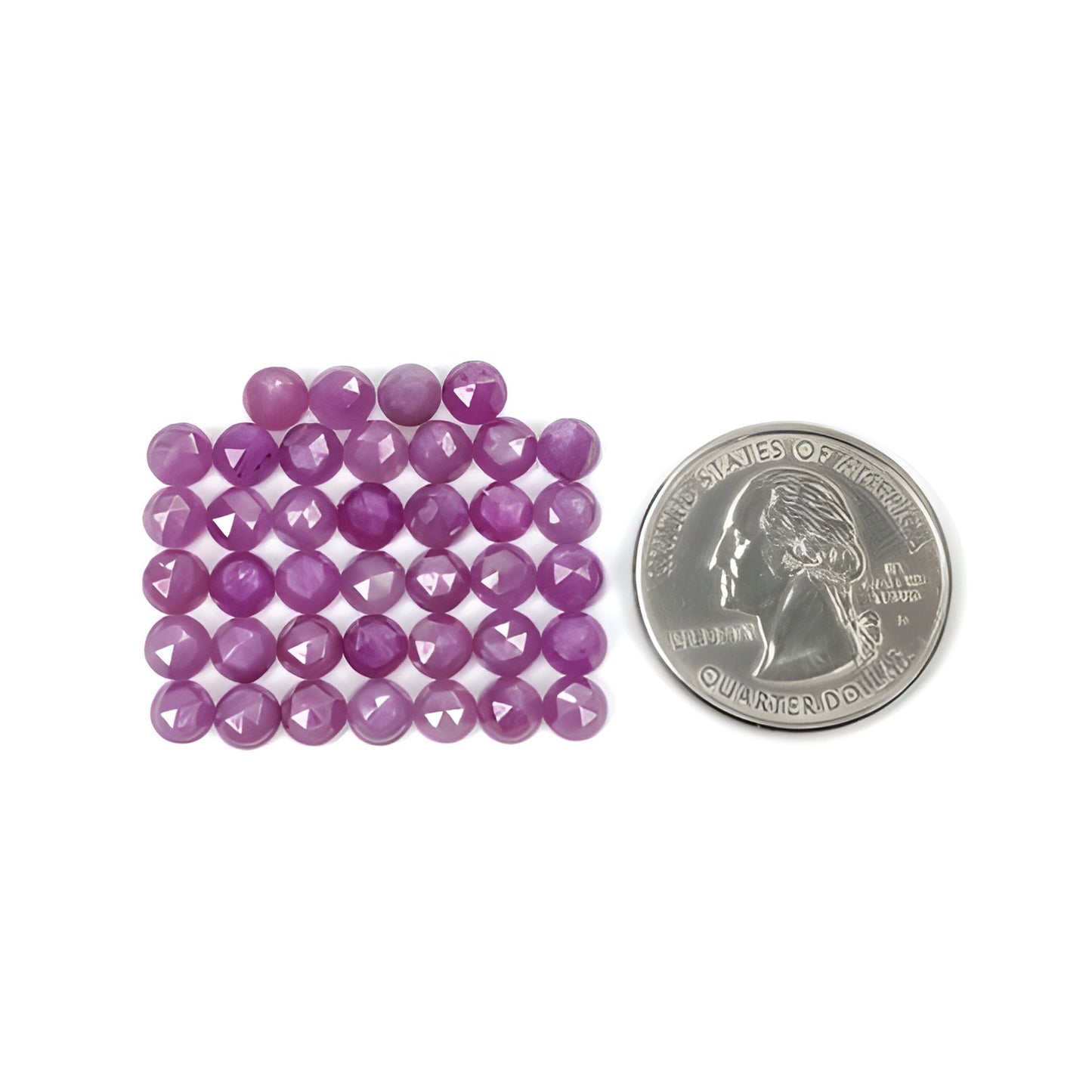 Himbeerfarbener Rubin für Schmuck