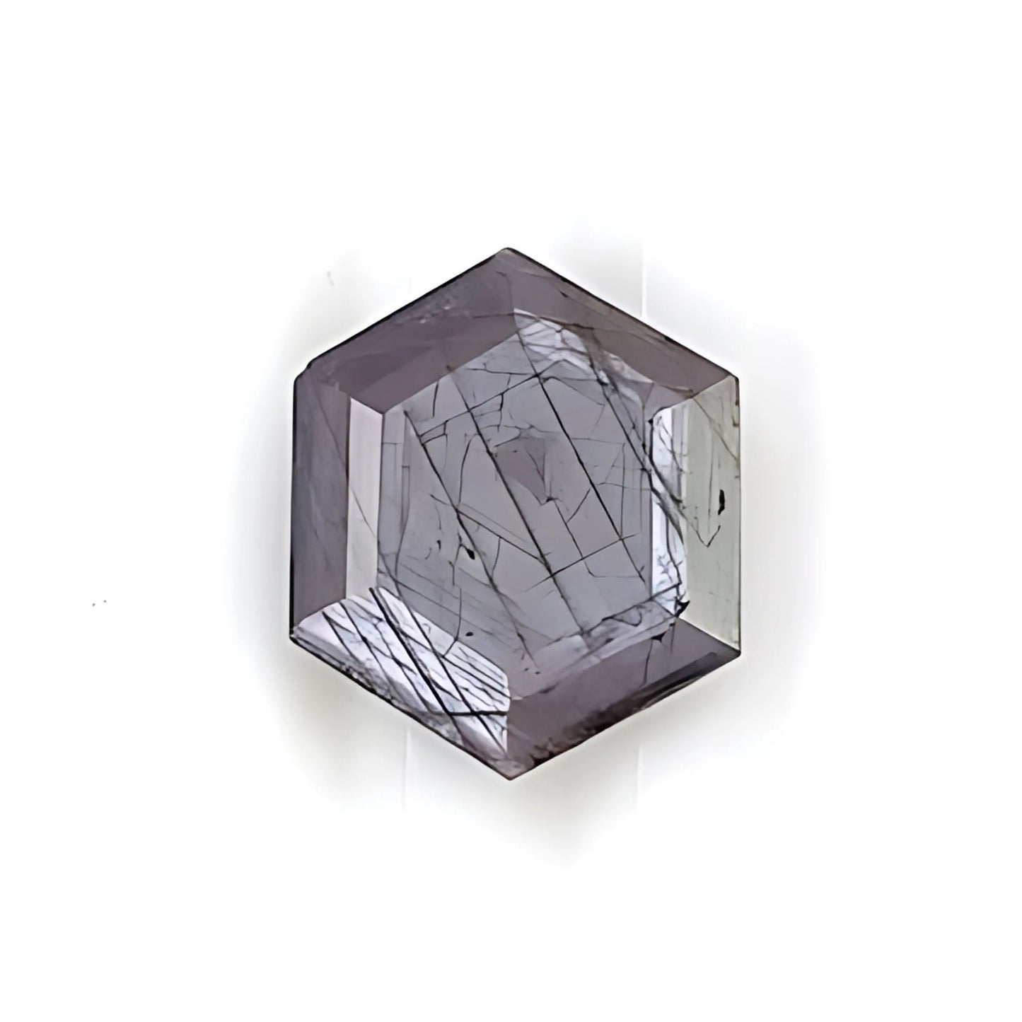 Raspberry Sapphire Hexagon Shape Faceted Cut