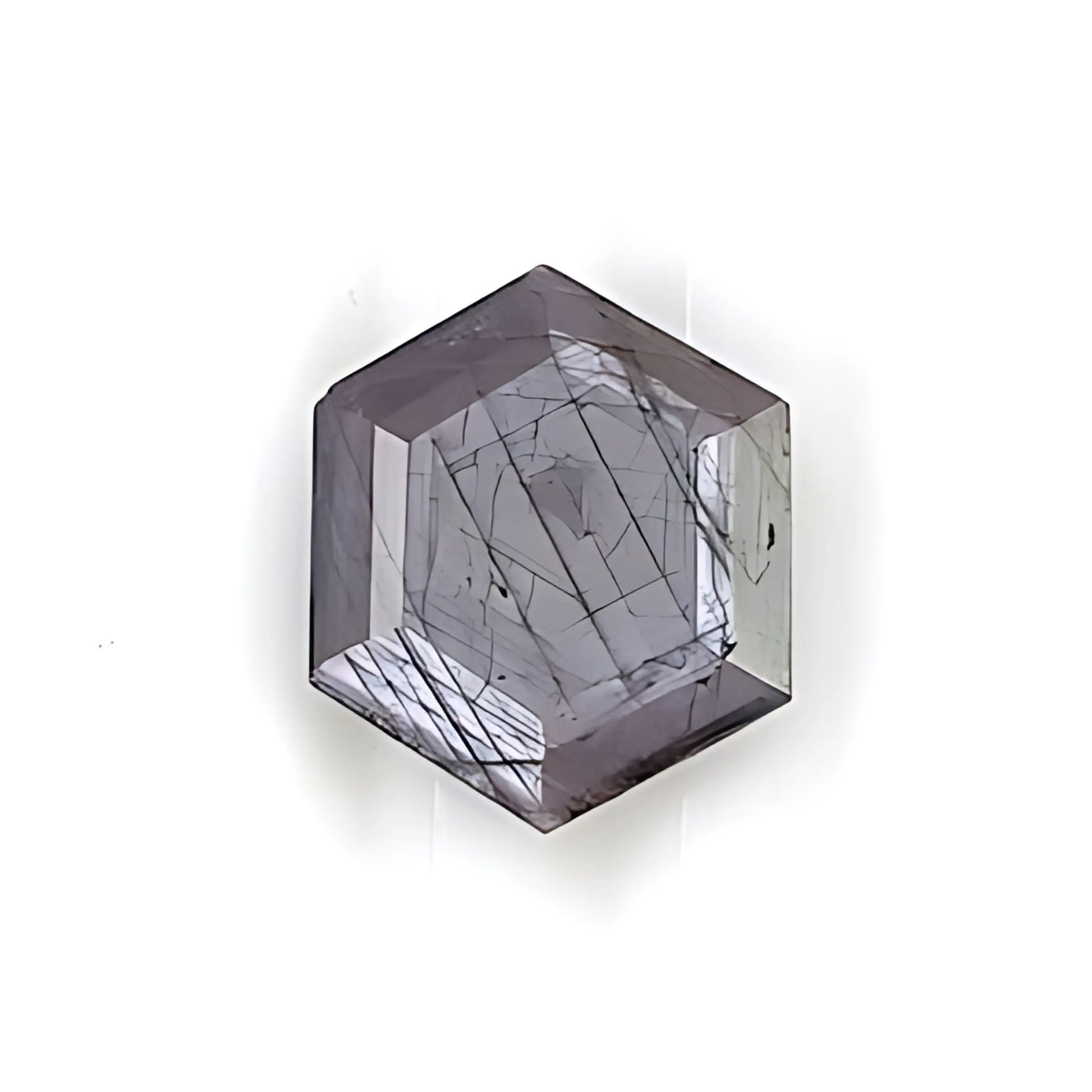 Raspberry Sapphire Hexagon Shape Faceted Cut