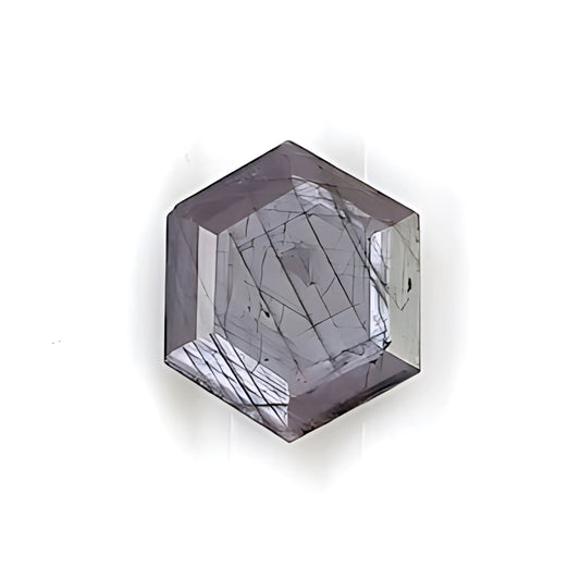 Raspberry Sapphire Hexagon Shape Faceted Cut