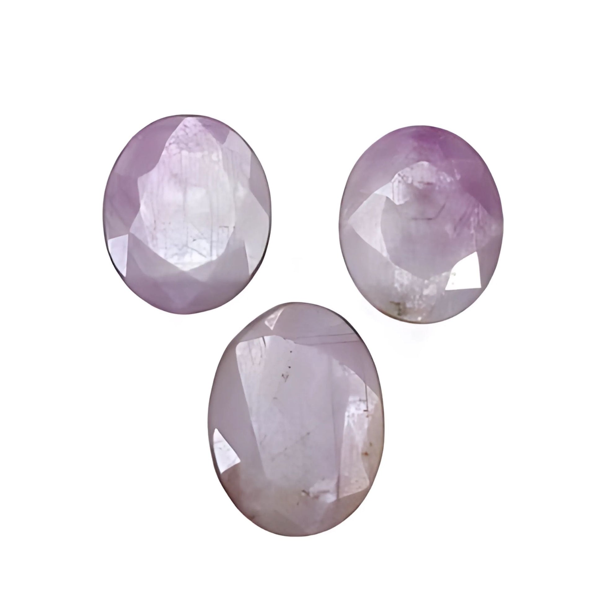 Raspberry Sapphire Oval Shape Faceted Cut