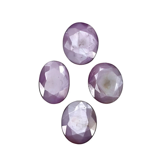 Raspberry Sapphire Oval Shape Faceted Cut