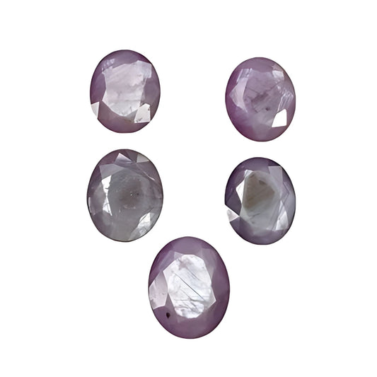 Raspberry Sapphire Oval Shape Faceted Cut