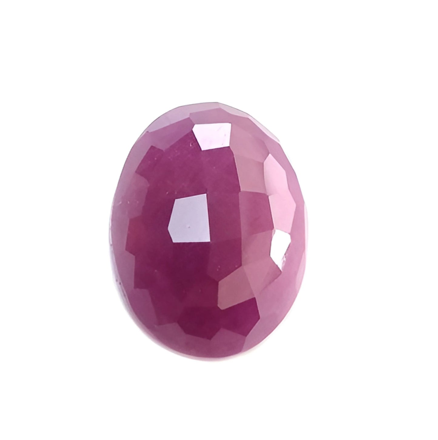 Saphir rose taillé