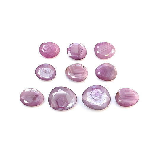 Piedra preciosa rubí frambuesa