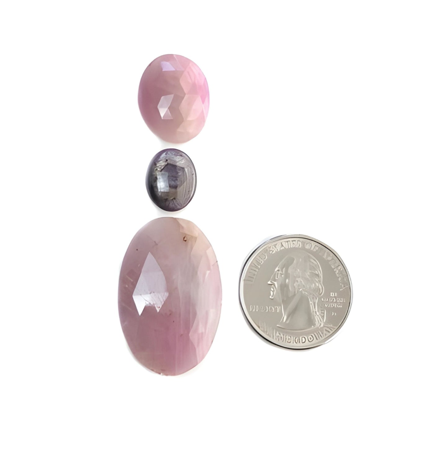 Facettierter rosa Saphir