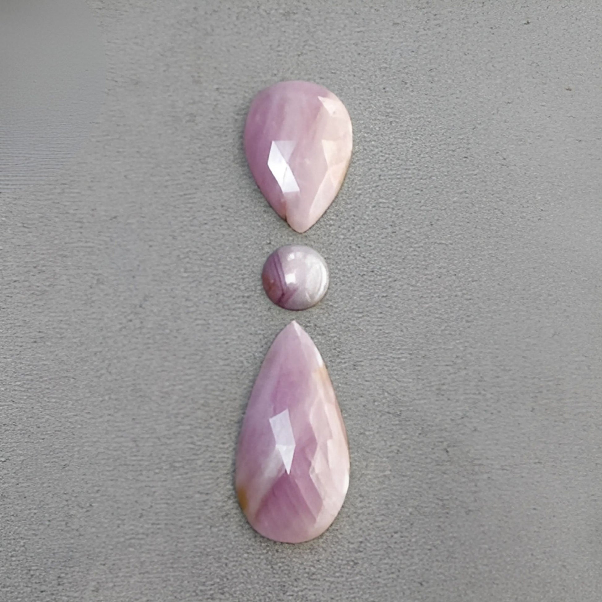 Pink Sapphire Rose Cut Slices