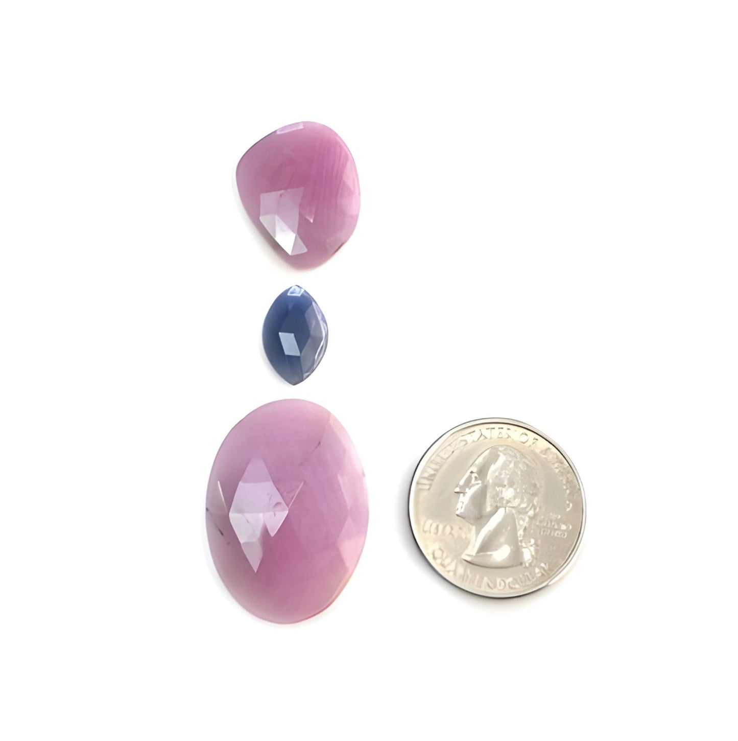 Zafiro rosa facetado