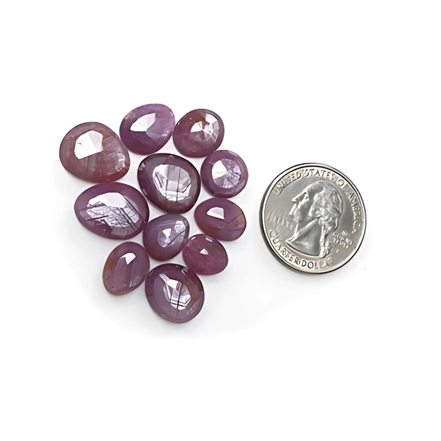 Facettierter rosa Saphir