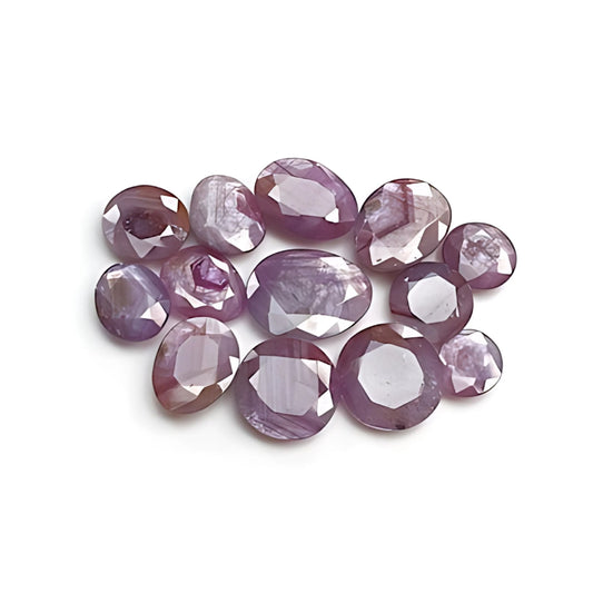 蛋形粉红蓝宝石