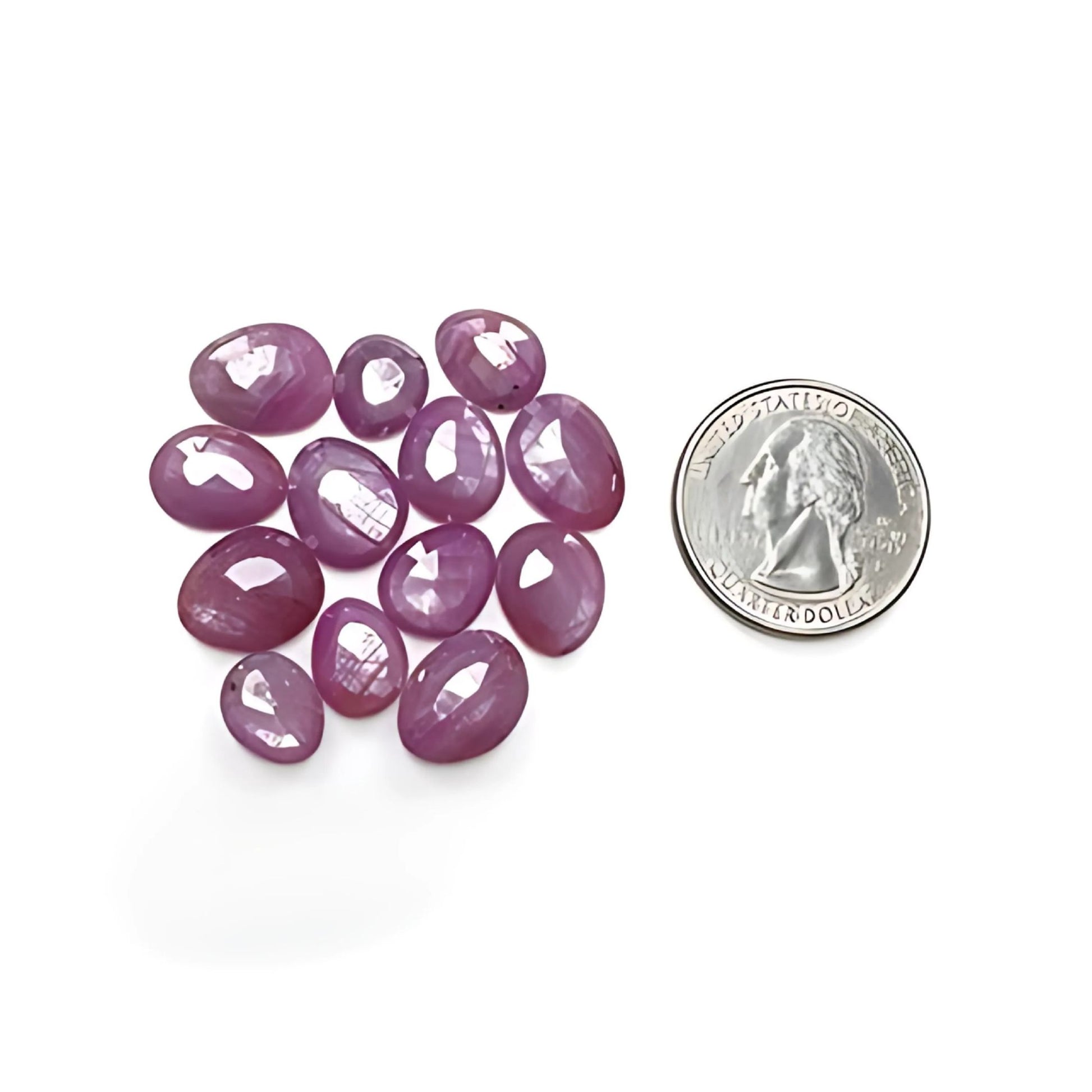 Zaffiro rosa a forma di uovo