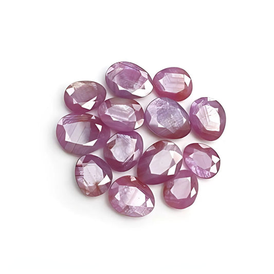 刻面粉红蓝宝石