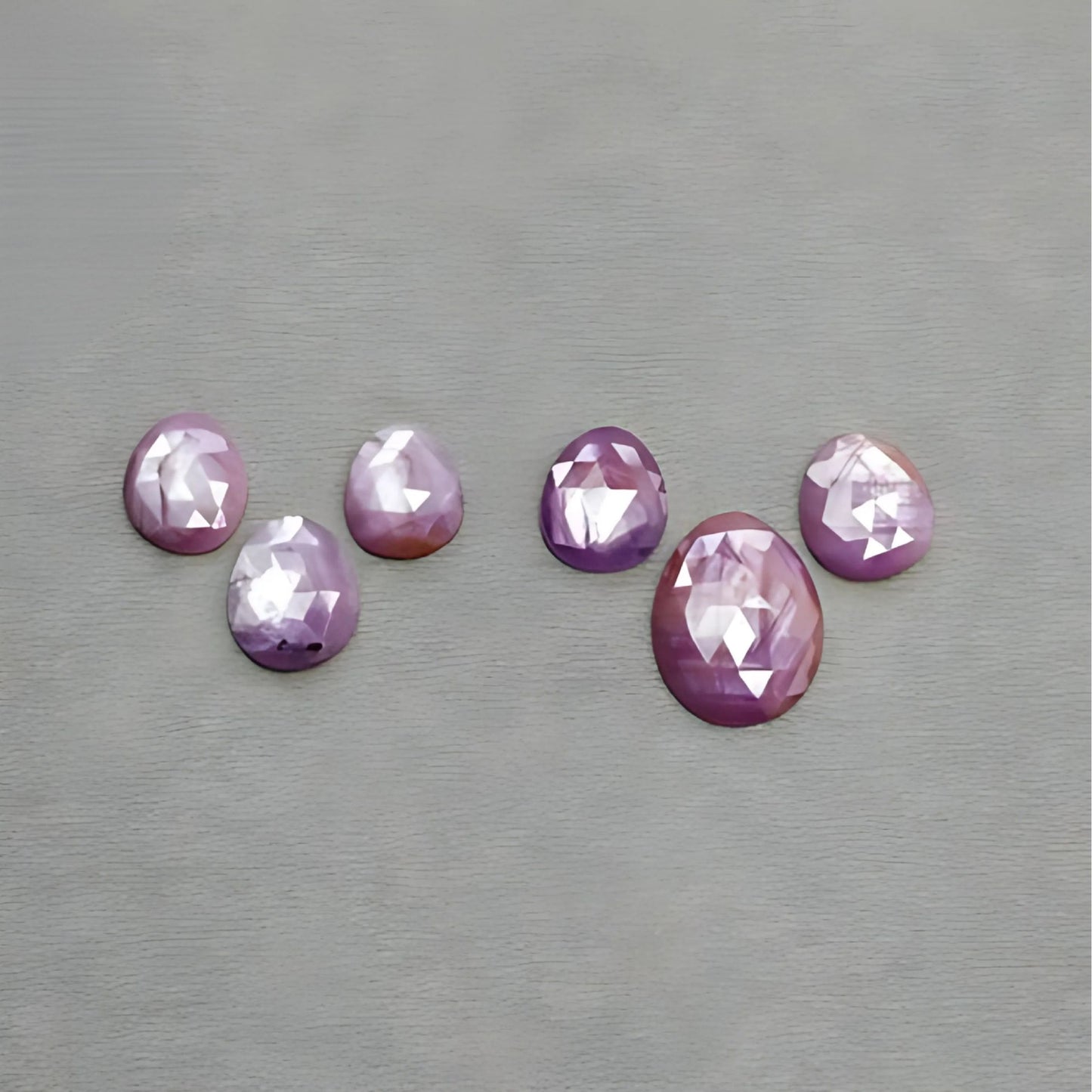 Zafiro rosa facetado