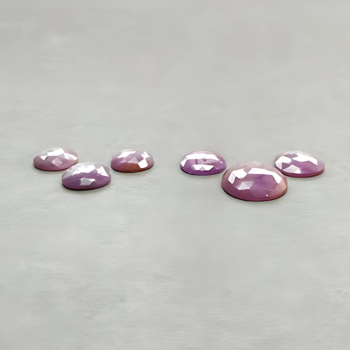 Flat Back Pink Sapphire